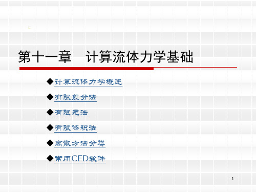 计算流体力学基础ppt课件