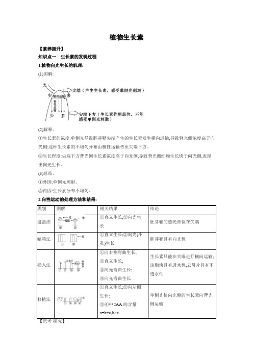 学案1：5.1 植物生长素