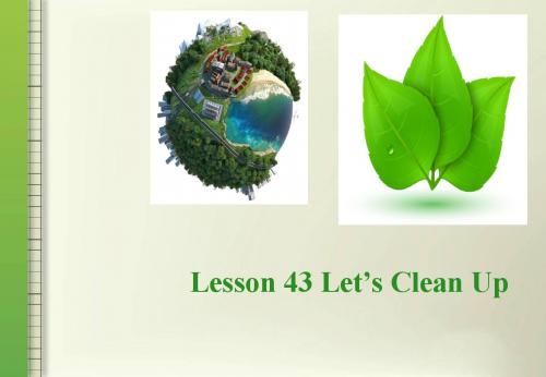14-15学年(冀教版)八年级英语下册教学课件:Lesson 43