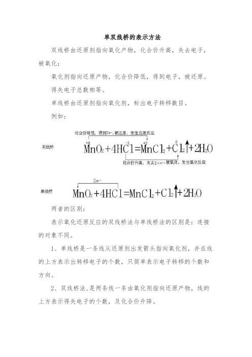 单双线桥的表示方法