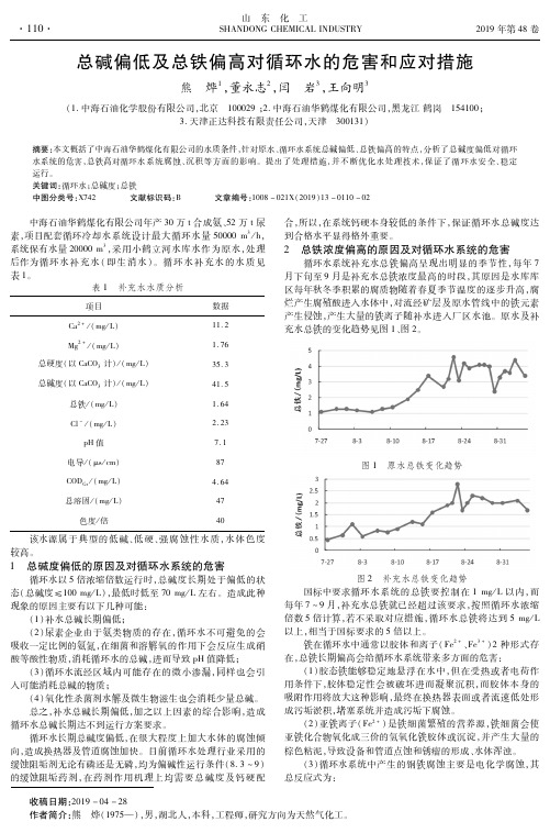 总碱偏低及总铁偏高对循环水的危害和应对措施