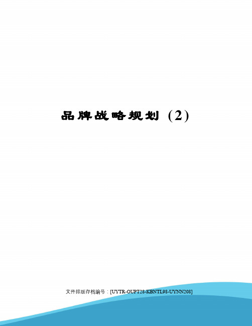 品牌战略规划 (2)