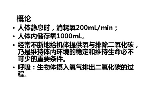 第四节气体交换与呼吸ppt课件