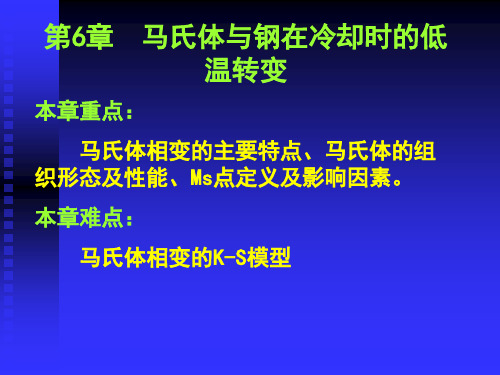 第6章 马氏体 PPT课件