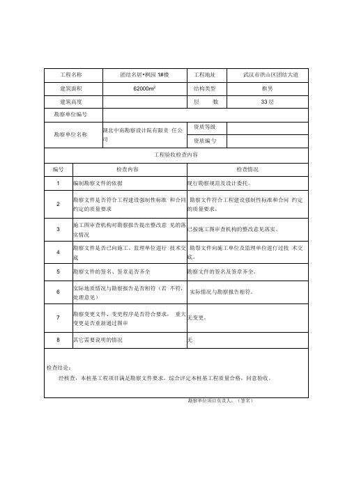 勘察单位质量评估报告