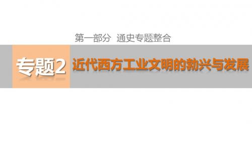 2015高考历史(福建专用)二轮复习课件：第一部分 专题2 近代西方工业文明的勃兴与发展 第6讲