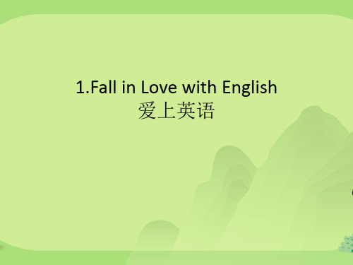 FallinLovewithEnglish词汇注释
