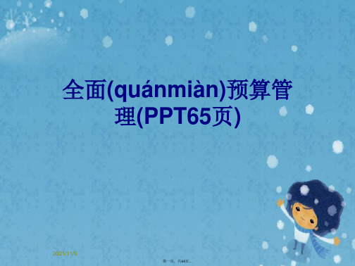 全面预算管理(PPT65页)