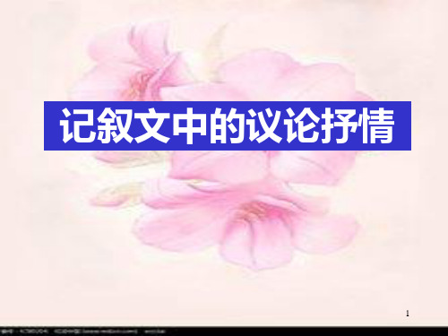 第三期阅读写作快车道4-记叙文中的议论抒情
