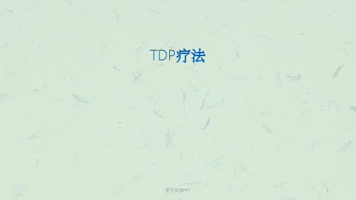 TDP疗法课件