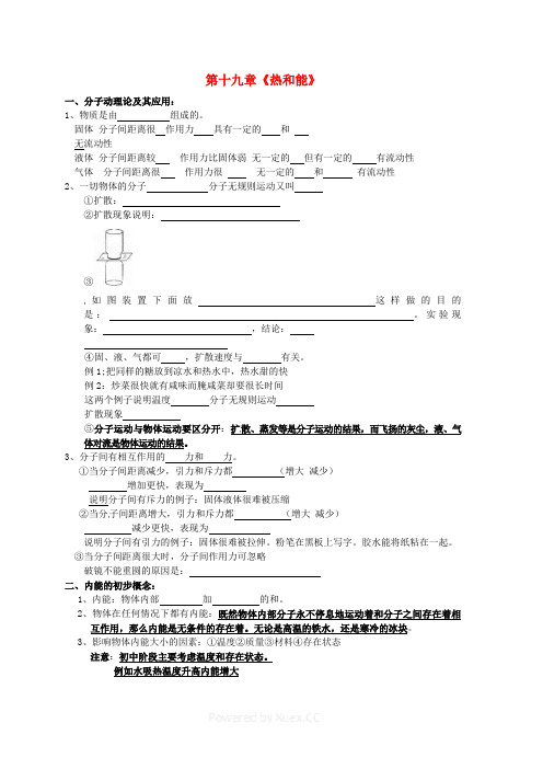 2019届山东中考物理复习提纲及检测题14