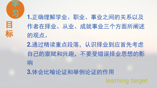 学业职业事业ppt课件