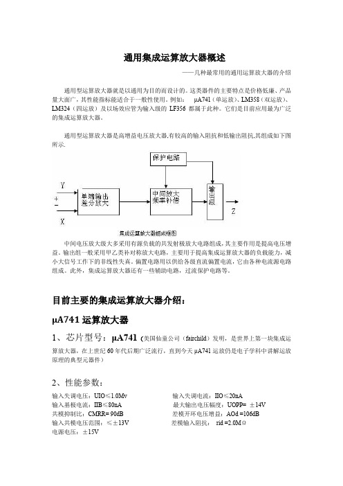 通用型运算放大器概述