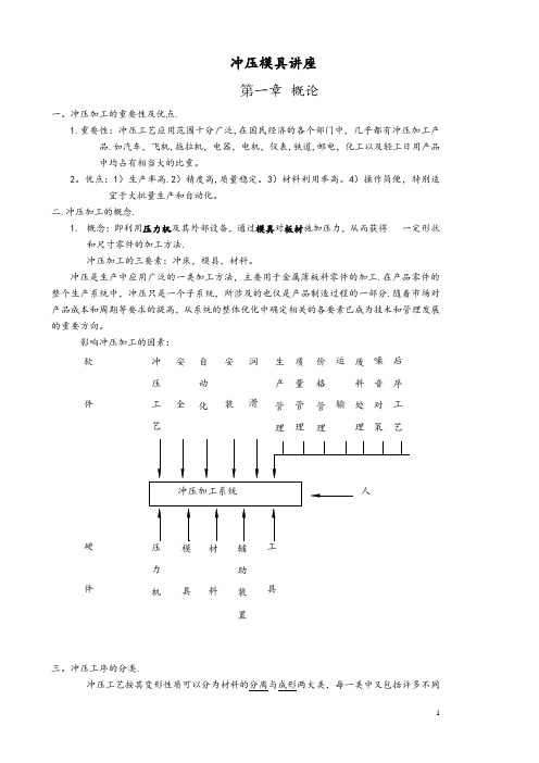 冲压模具基础知识