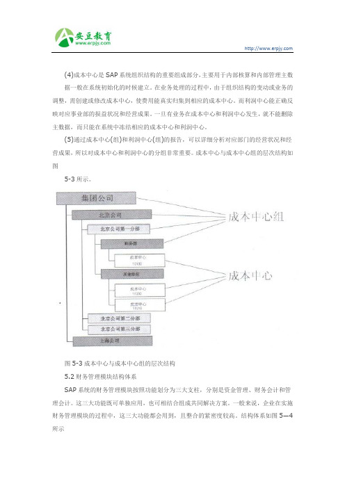 SAP系统组织结构的重要组成部分