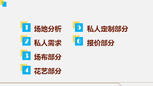 白色温馨浪漫婚礼庆典活动策划方案课件ppt模板