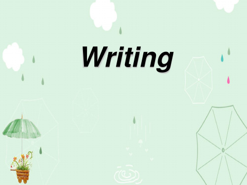 译林英语模块四Unit3Writing (共16张PPT)