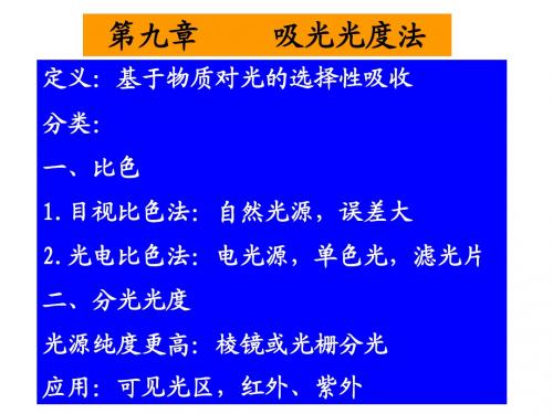 分析化学吸光光度法M