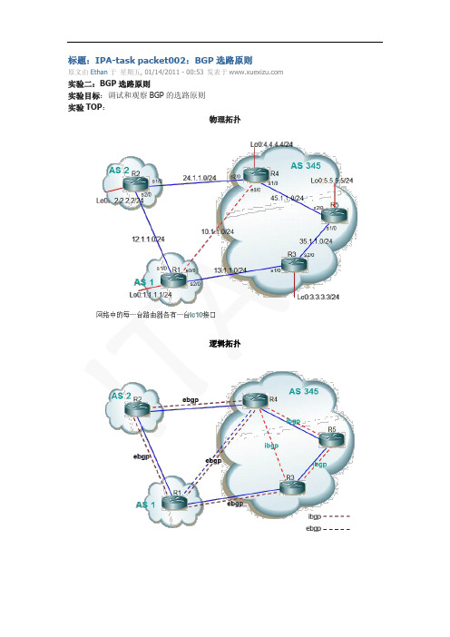 BGP选路原则（PDF）