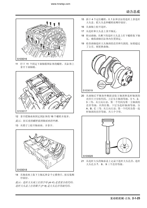 湖南万通汽修学校,上汽荣威维修手册-修理指南15