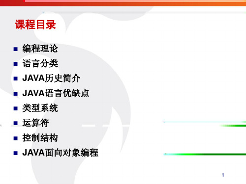 JAVA技术培训课件资料