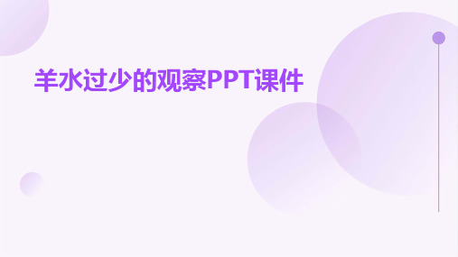 羊水过少的观察ppt课件