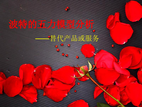 波特的五力模型分析——替代者的威胁