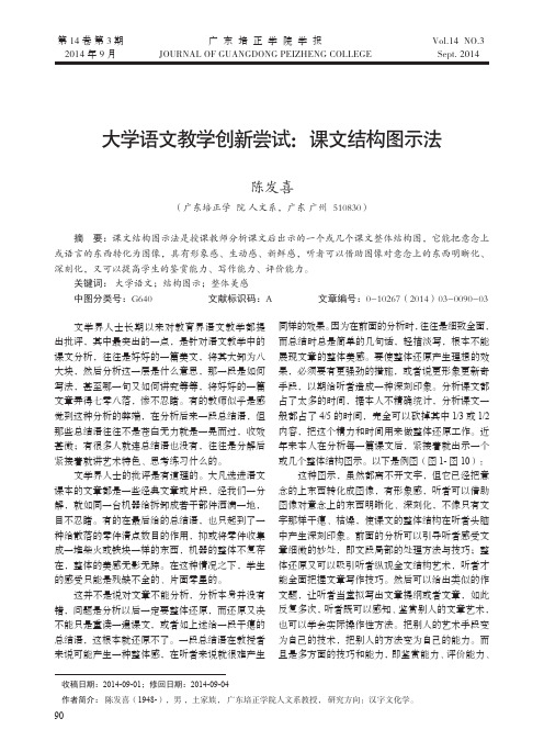 大学语文教学创新尝试：课文结构图示法