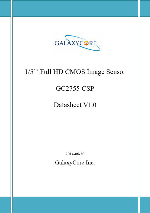 XLIN__GC2755 CSP DataSheet release V1.0