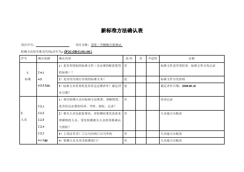 方法证实