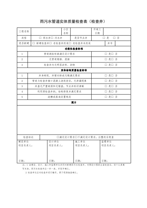 一井一验模板