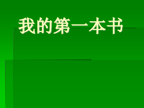 我的第一本书