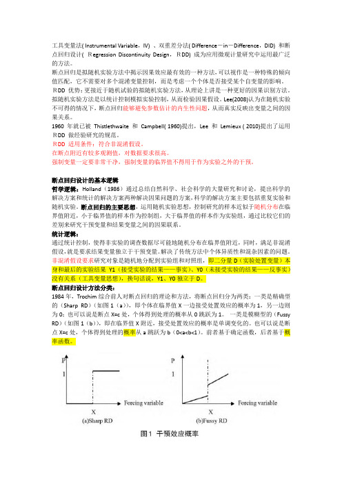 断点回归RDD