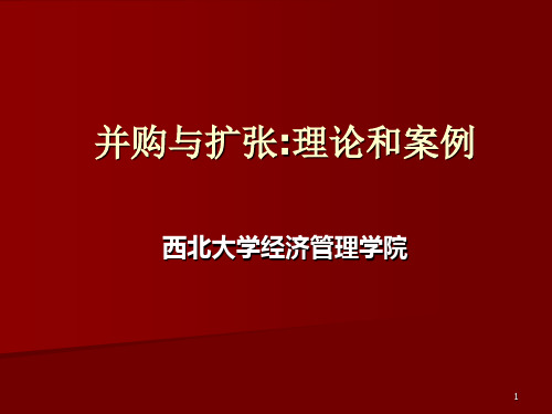 并购与扩张理论和案例