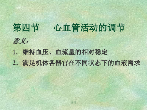 心血管活动的调节经典.ppt