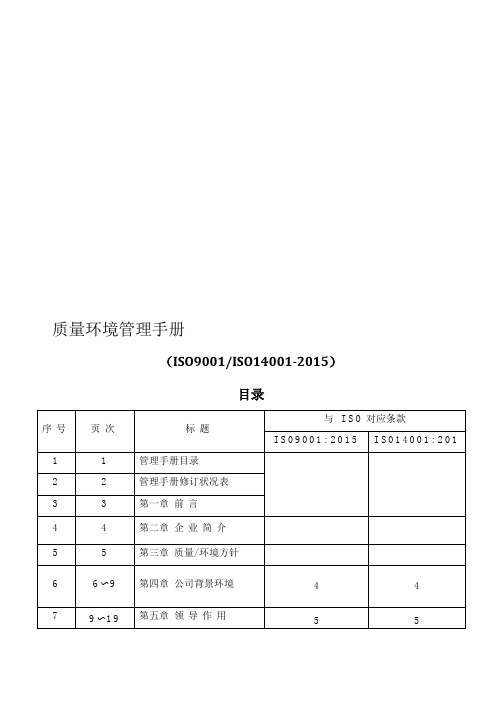 2015版qems管理手册