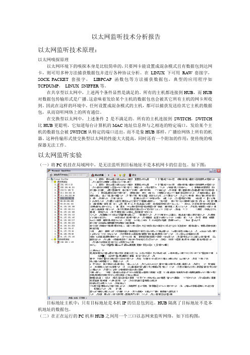 以太网监听技术分析报告