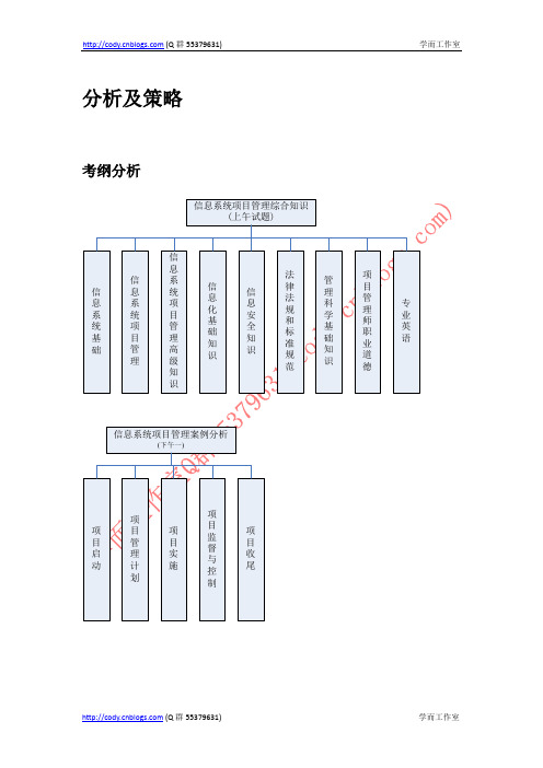 信息系统项目管理师考纲及试题分析(2005_2009)