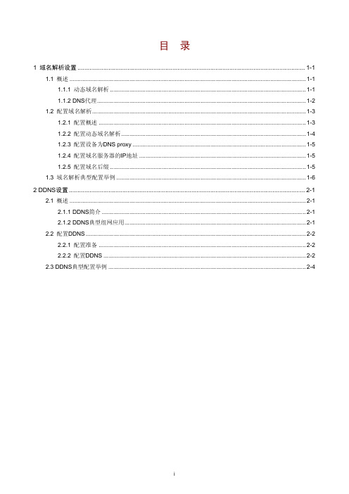 H3C MSR 系列路由器 Web配置指导-R2104(V1.04)-DNS设置