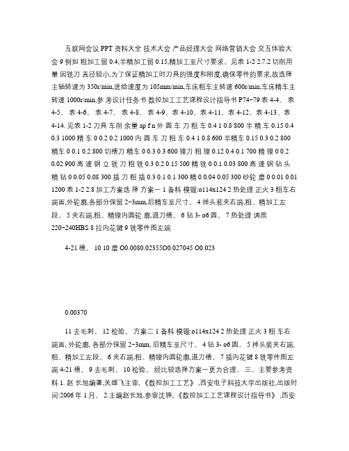 互联网会议PPT资料大全技术大会产品经理大会网络营销大.