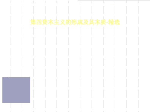 第四资本主义的形成及其本质-精选