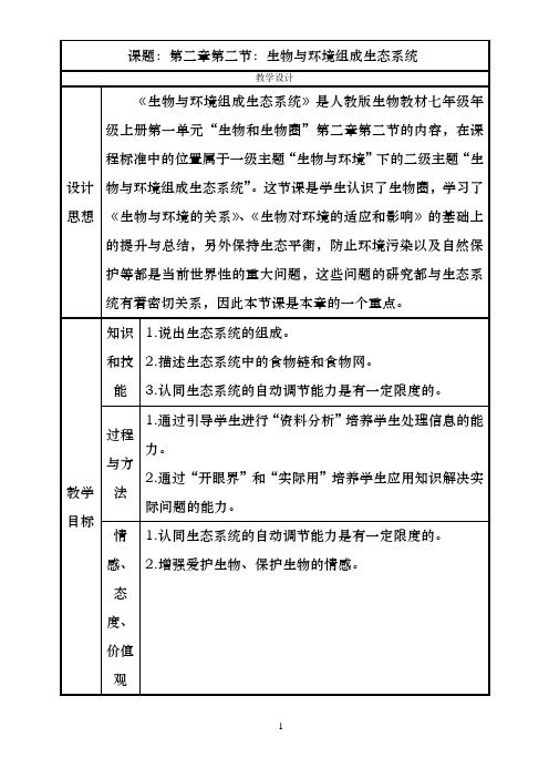1-2-2生物与环境组成生态系统