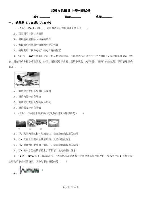 邯郸市临漳县中考物理试卷