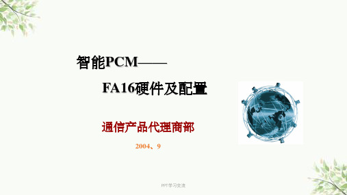 华为PCM硬件及配置课件