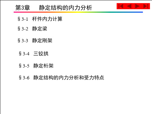 第3章静定结构的受力分析