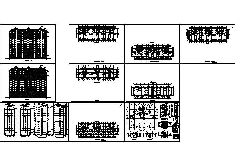 小高层断肢剪力墙建筑结构施工图