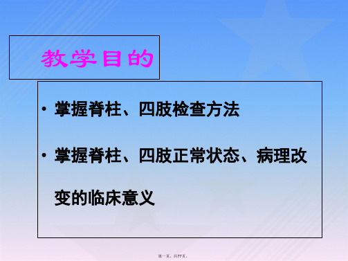 健康评估四肢与关节、神经系统