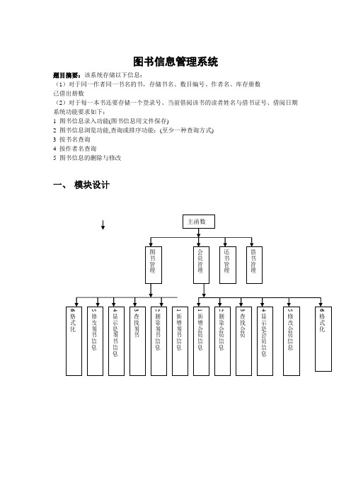 C_图书馆管理系统课程设计报告