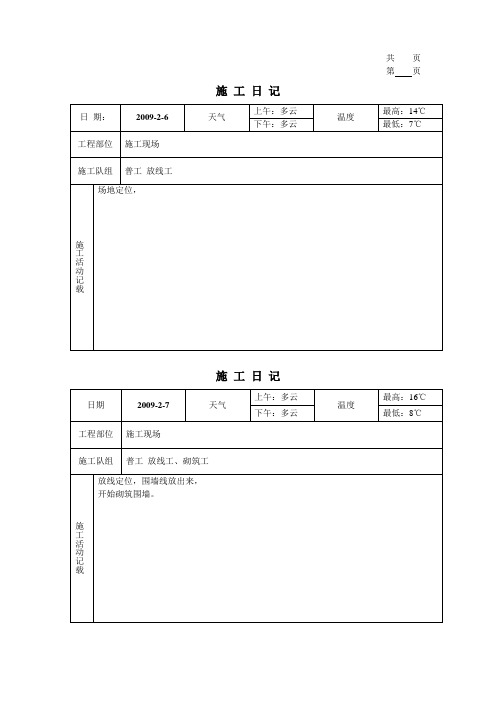 杭州2009年2月到2011年9月份  天气情况