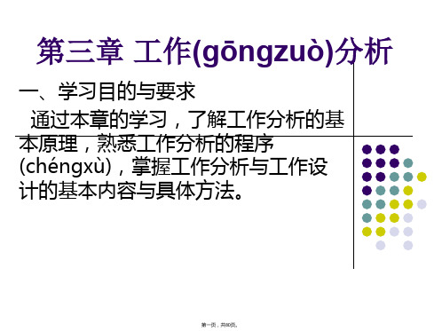 (整理版)人力资源(一)自考第三章工作分析